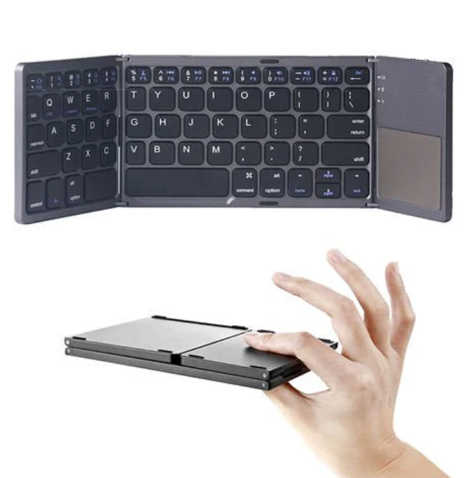 Folding keyboard with Bluetooth