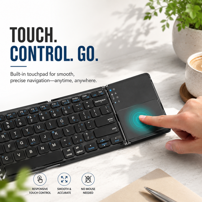 Folding keyboard with Bluetooth